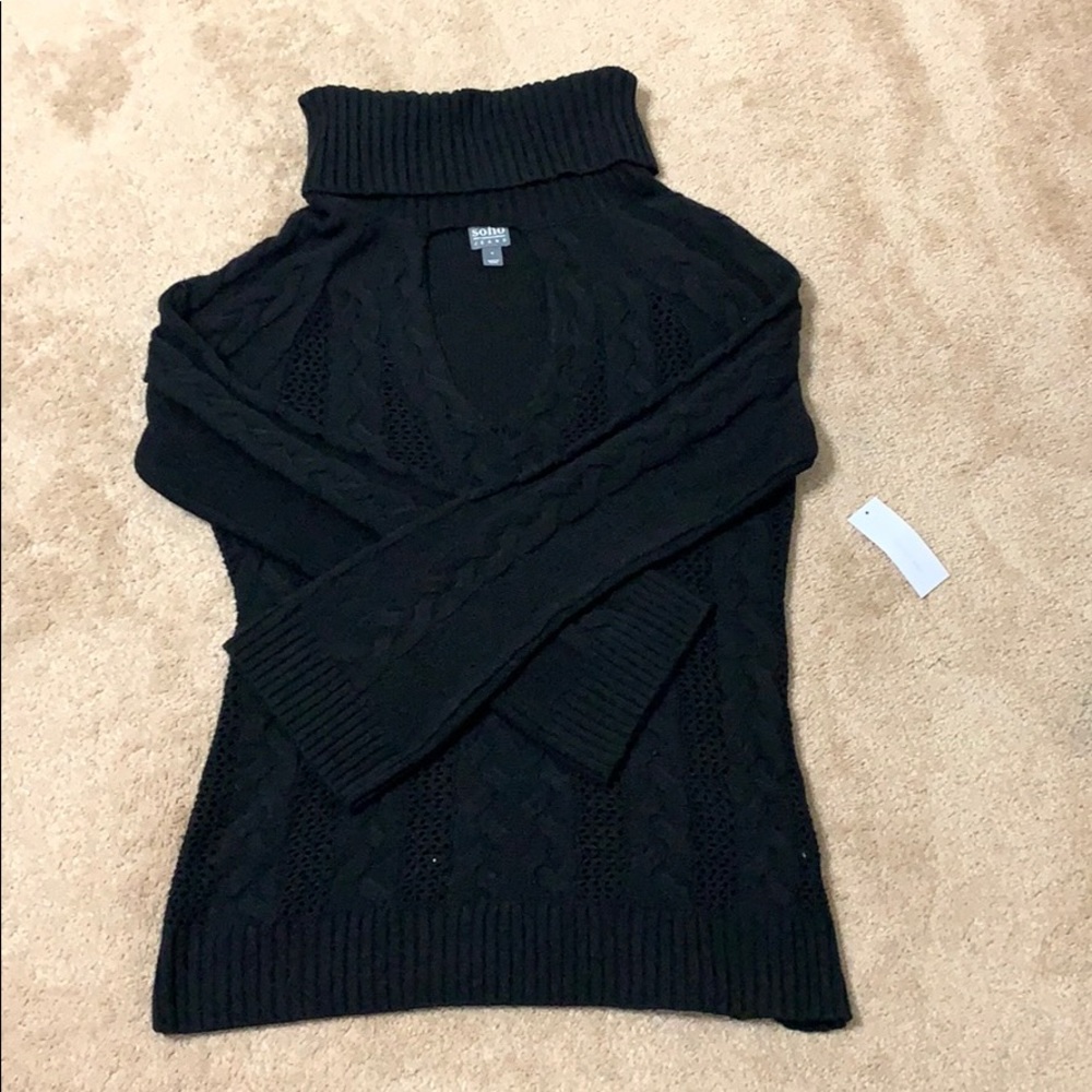 NY&CO Cutout Cowl Neck Sweater